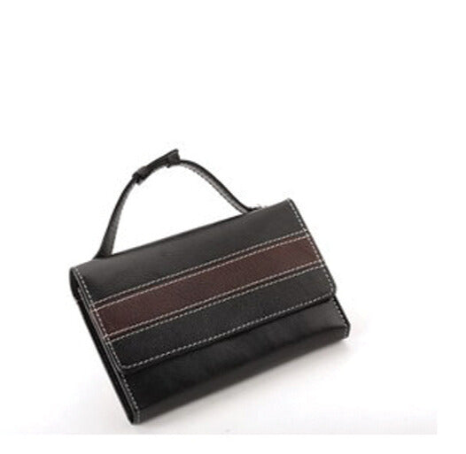 2 COLOUR LADIES WALLET CHERRY AND BLACK