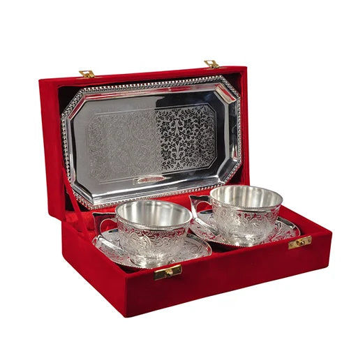 Silver Plated Cup Saucer Set