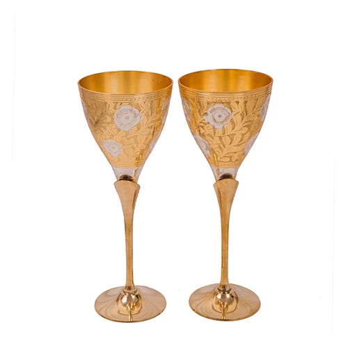 Royal Gold Plated Glass Set