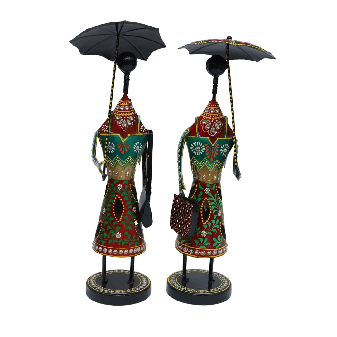 The Online Shop Umbrella Girl Showpiece Set