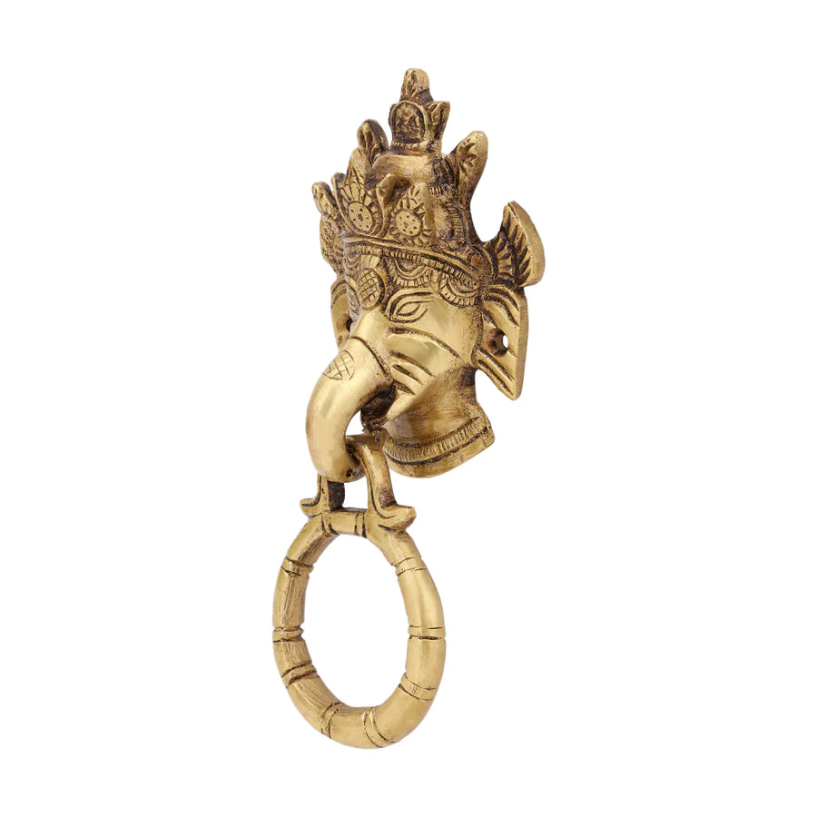 Art Ganesh Ji Design Brass Door Knocker