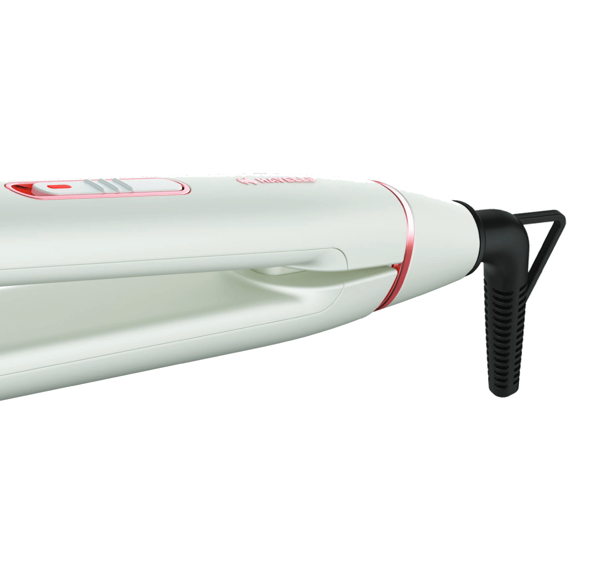 Ceramic plates fast heat up hair straightener (white)