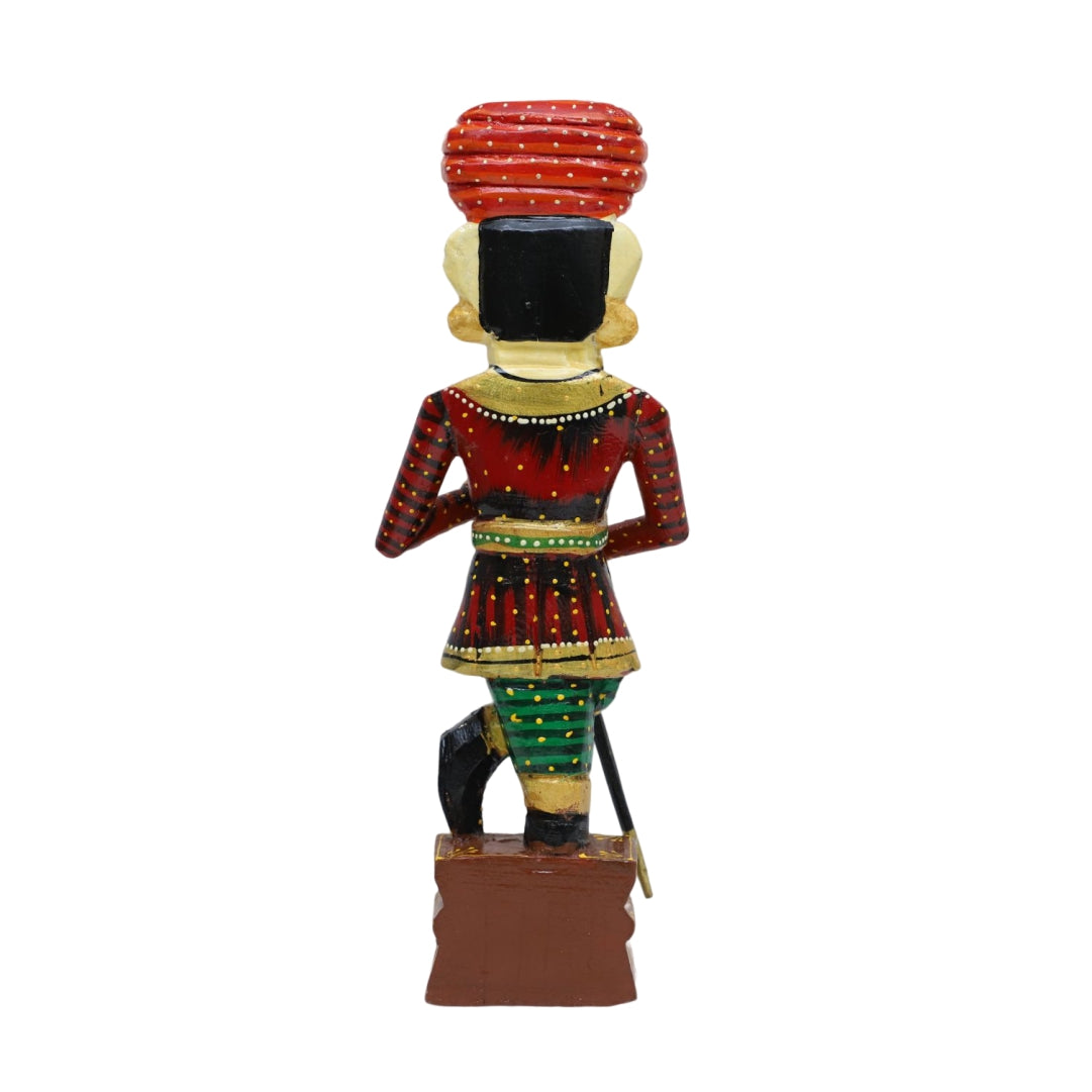 Art for Gifting Wooden Rajasthani Decorative Ethnic Chowkidar