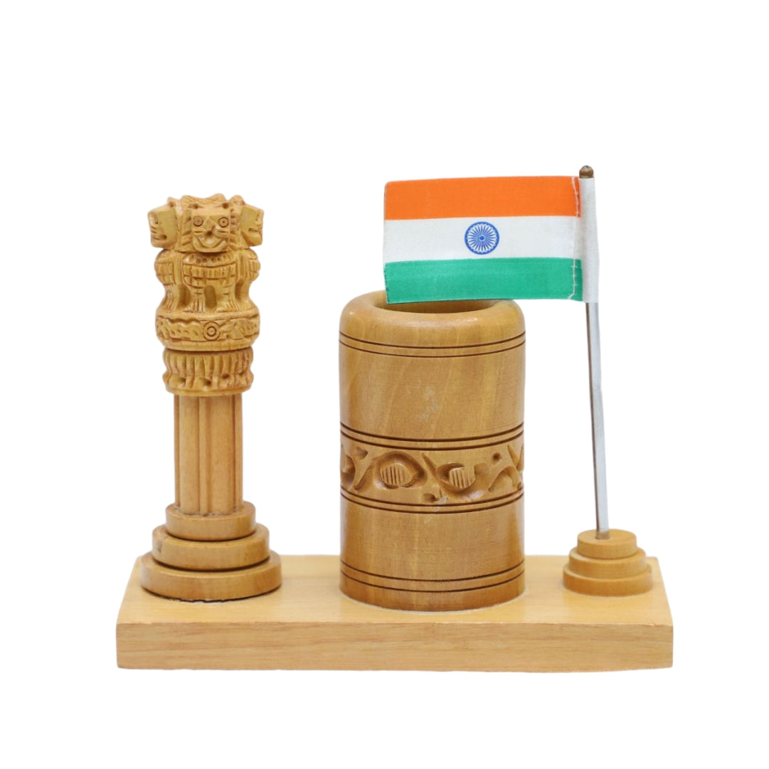 Wooden Pen Stand