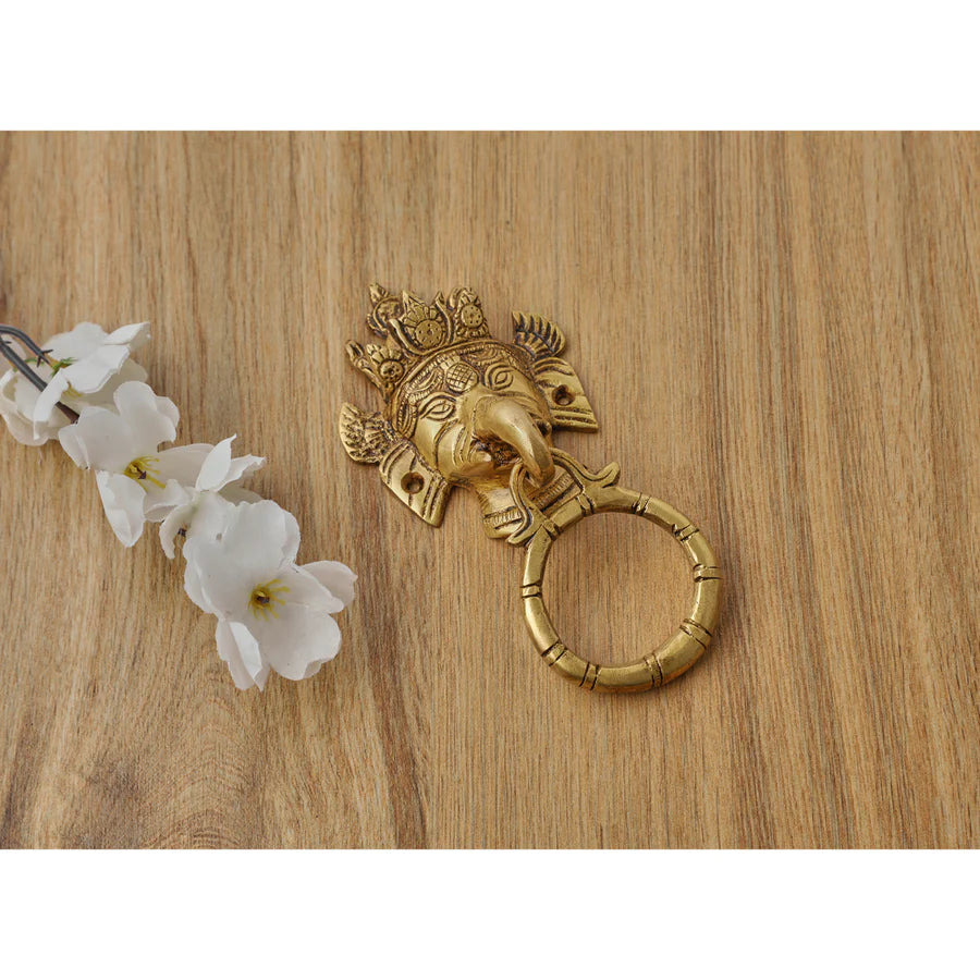 Art Ganesh Ji Design Brass Door Knocker