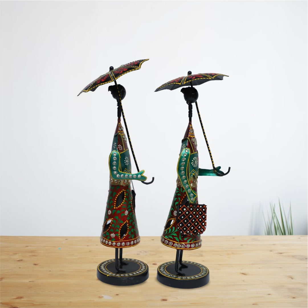 The Online Shop Umbrella Girl Showpiece Set
