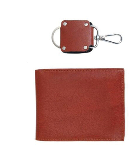 2 IN 1 TAN LEATHER SET
