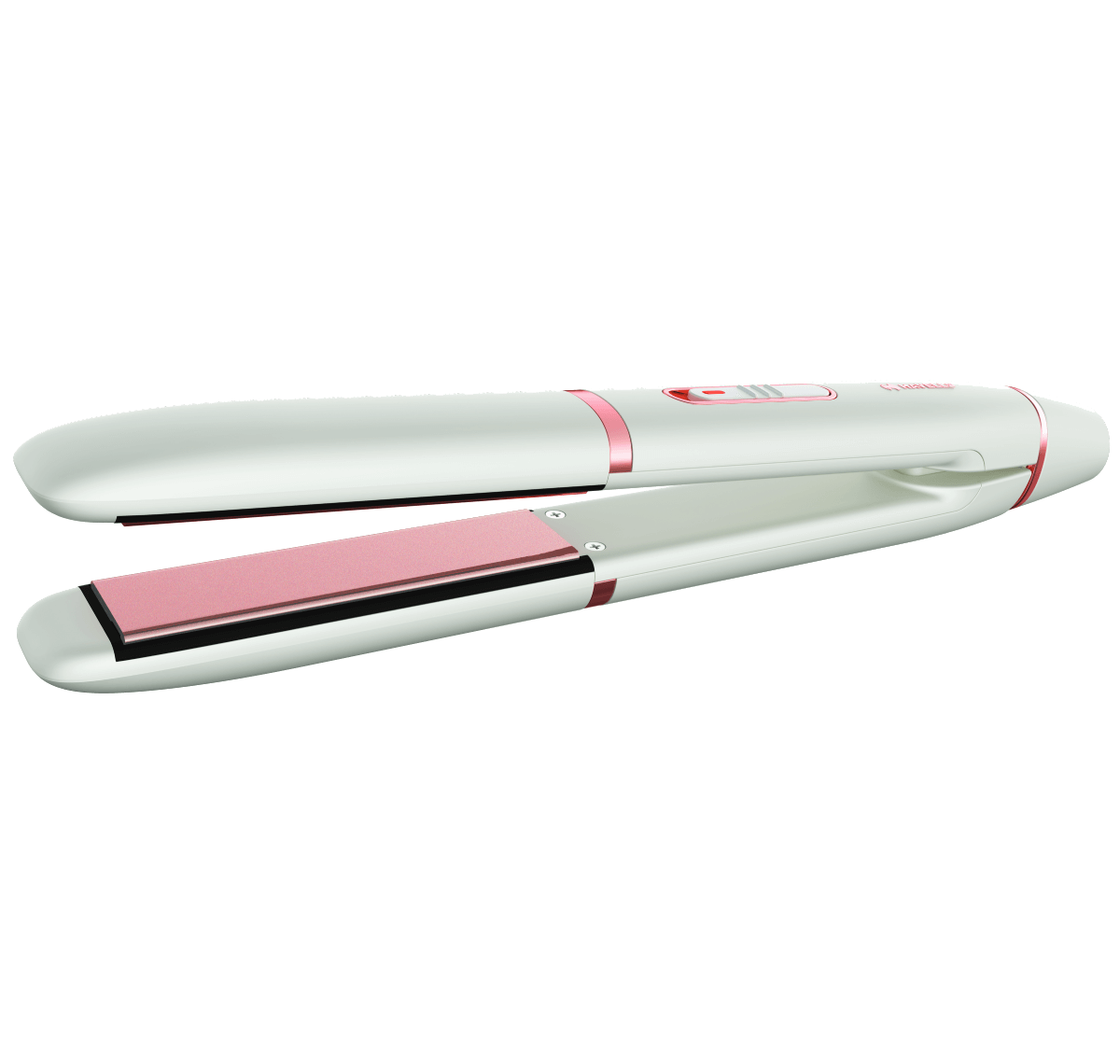 Ceramic plates fast heat up hair straightener (white)