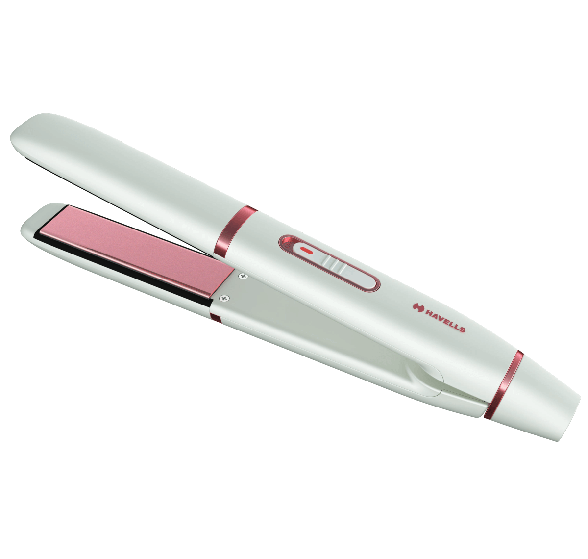 Ceramic plates fast heat up hair straightener (white)