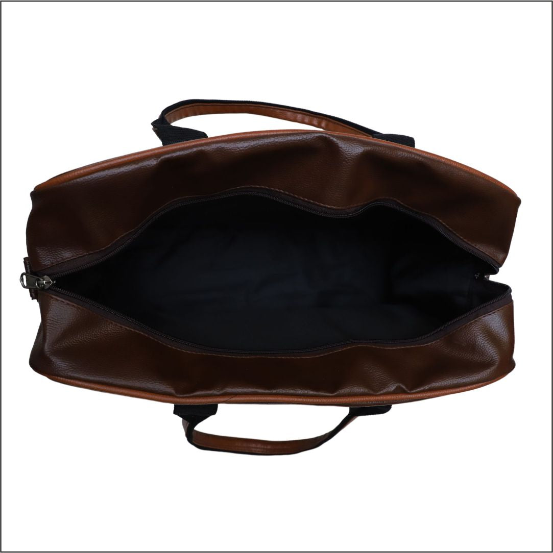 Leatherette Brown Portfolio Bag