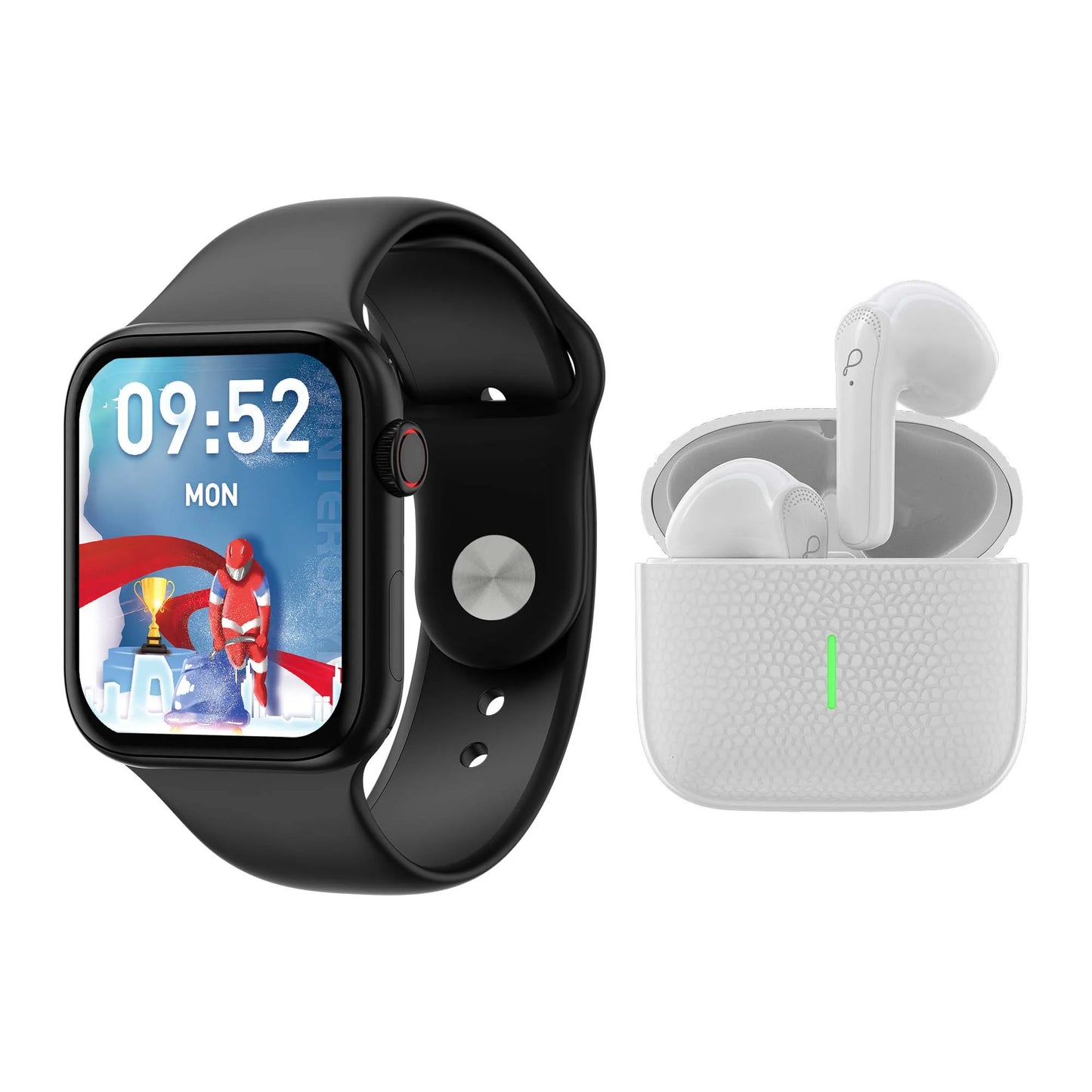 BT Calling Smartwatch and TWS Earpods (Frost +Picobuds)