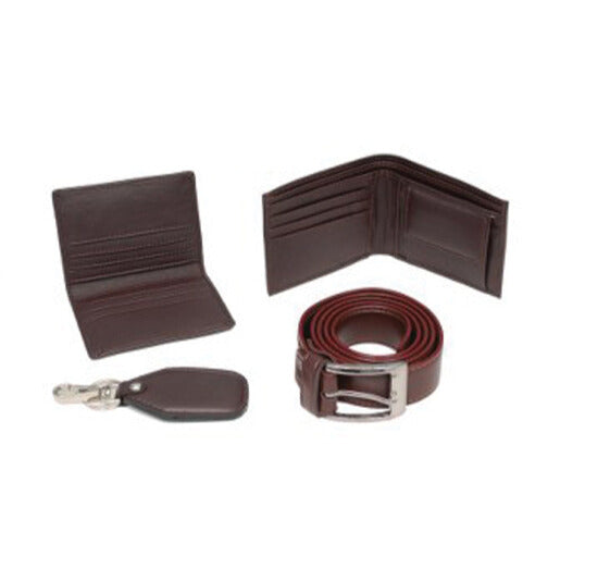 4 IN 1 GENTS WALLET BELT CARD HOLDER KEY CHAIN BOX