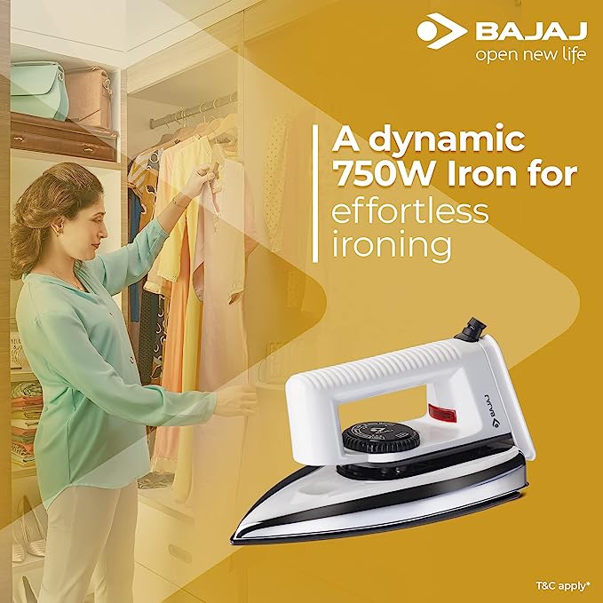 Bajaj Popular Lt.Wt. Iron 1000W