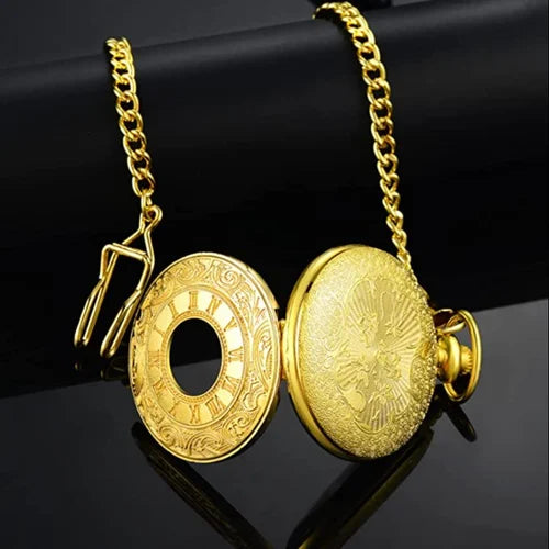 Antique Brass Pocket Watch