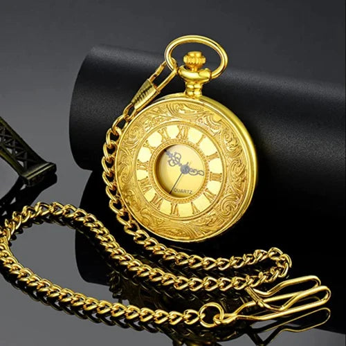Antique Brass Pocket Watch