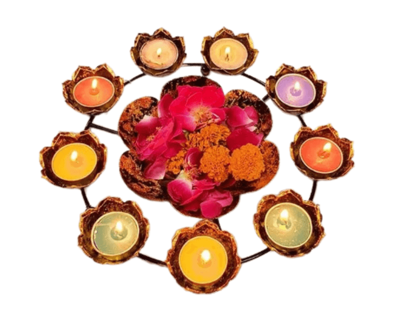 Decorative handcrafted bowl for floating flowers