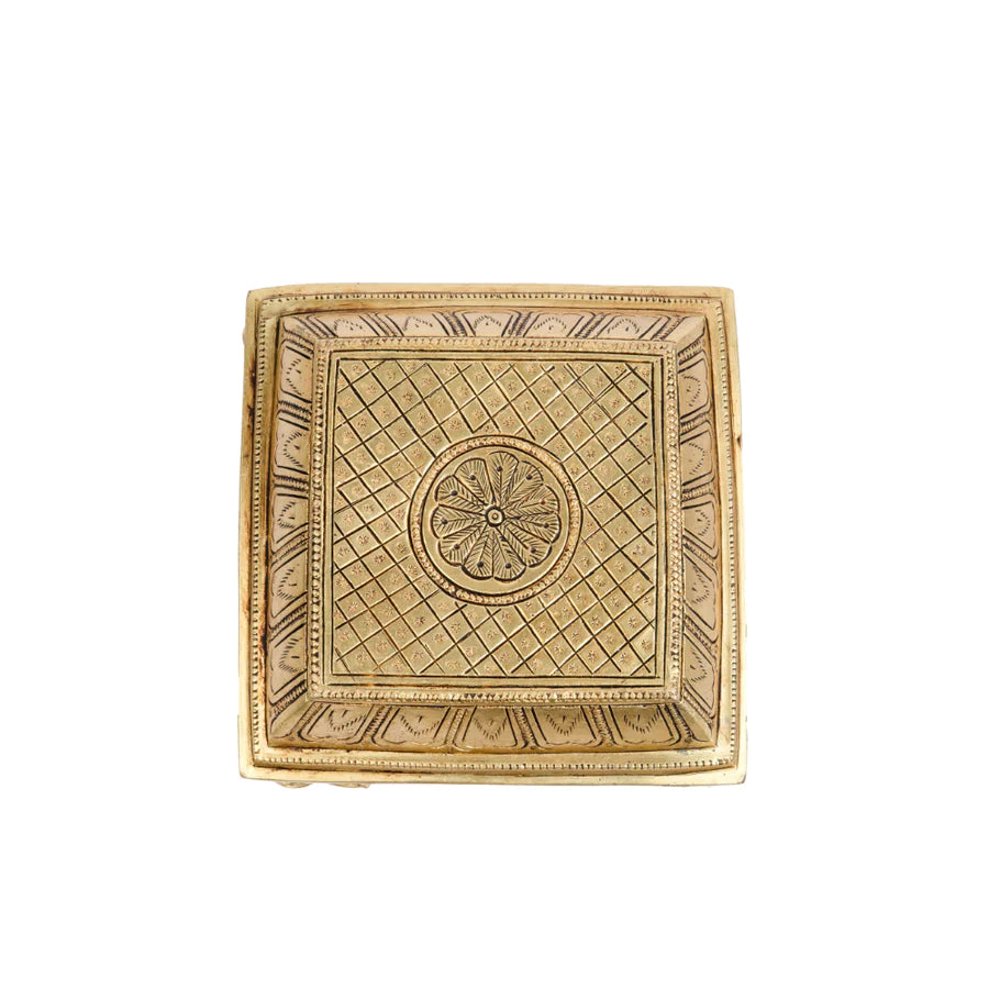 Art Brass Traditional Pooja Chowki 4 Elephant Leg
