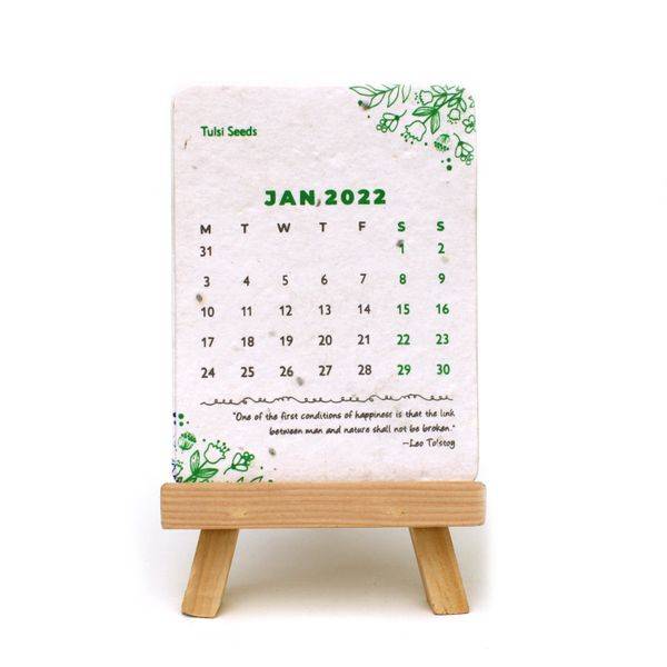 Plantable Calendar (Wooden Stand)