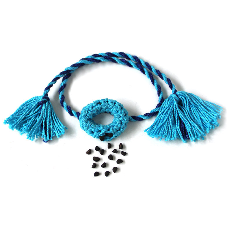 Hand-made, Eco-Friendly Plantable Rakhi and 10 Color Pencil Combo pack