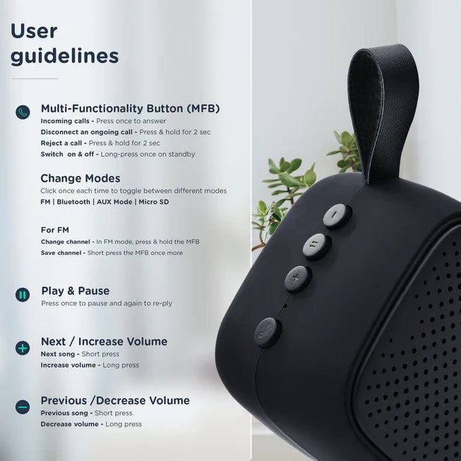 5 W Bluetooth Portable Speaker
