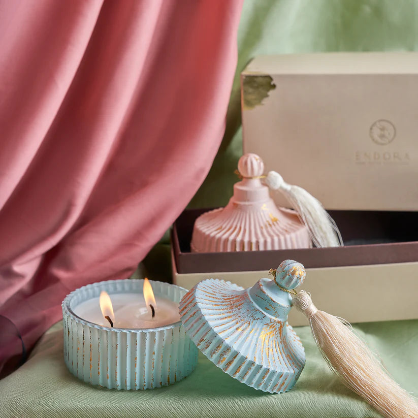 Set of 2 Candy Jar (Baby Blue & Pink)
