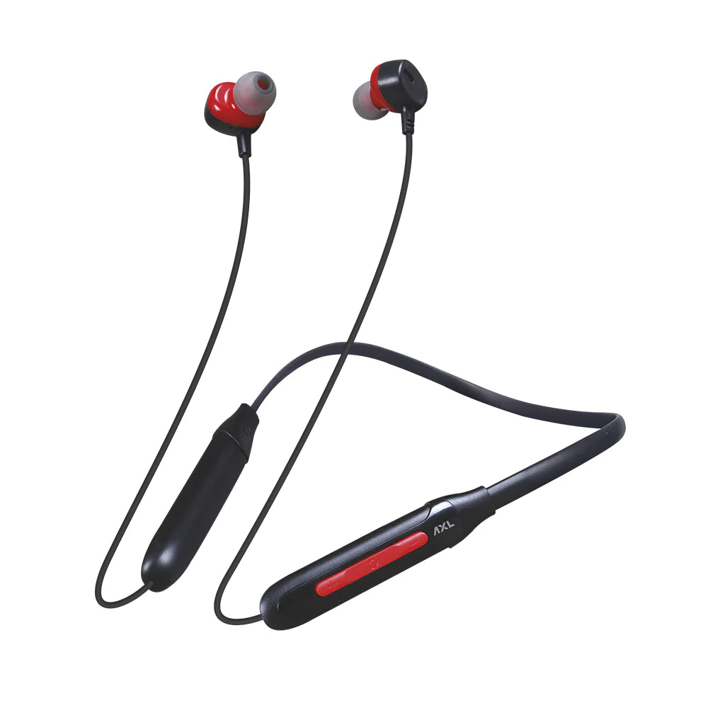 AXL NB10 GEM Bluetooth 5.0 Wireless Headphones with 25 Hours Playback Bluetooth Headset (Black, In the Ear)