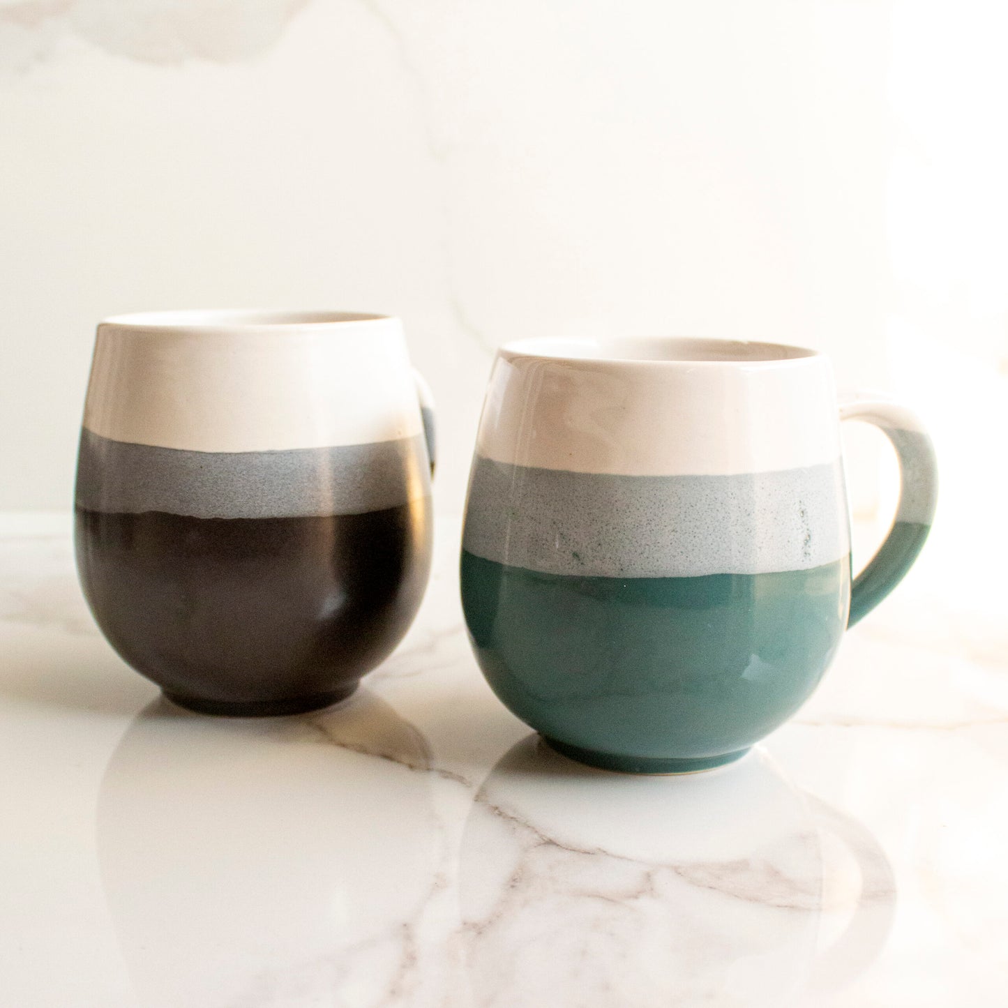 Ombre Turquoise Coffee Mug
