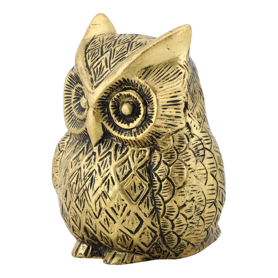 Art Brass Owl Statue (Type 2)