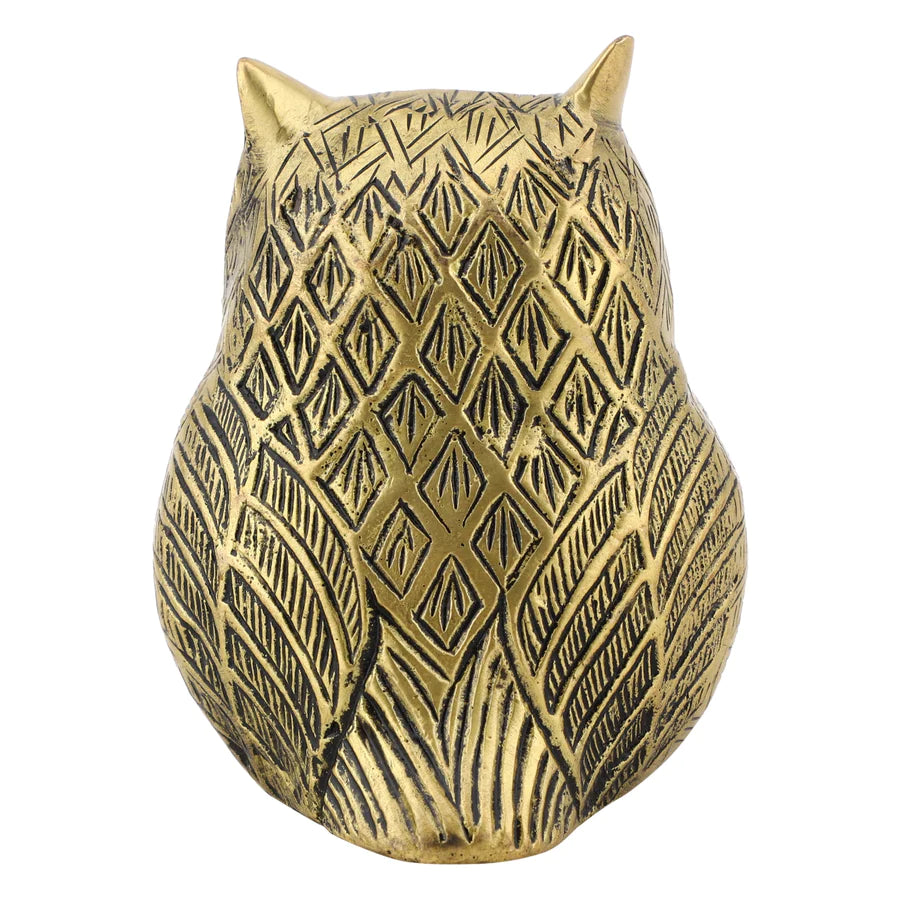 Art Brass Owl Statue (Type 2)