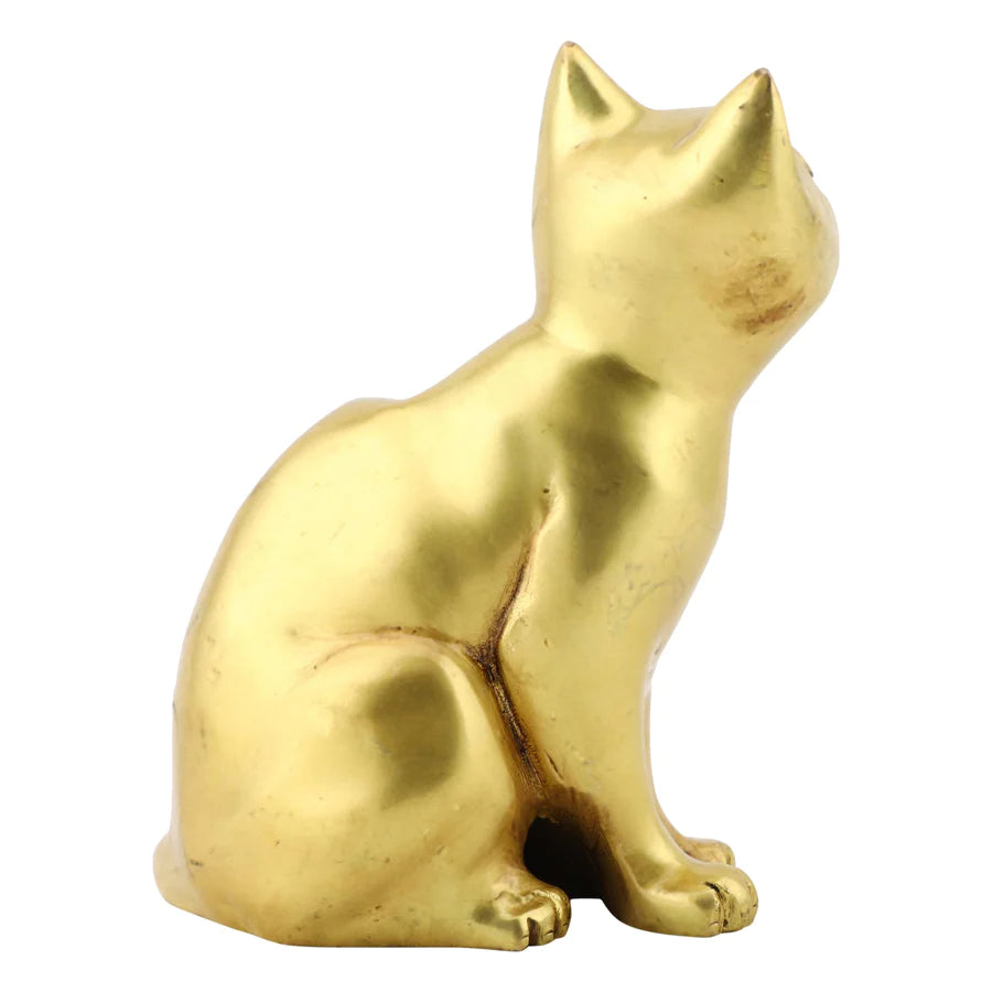 Brass Lucky Cat Antique (Pack of 1)