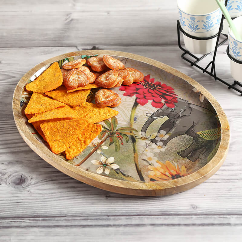 MARCH OF THE BLOSSOMS OVAL PLATTER