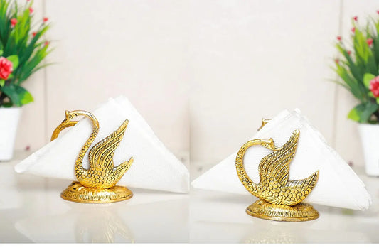 Metal Swan/Duck Shape Napkin Holder,Tissue Paper Holder for Dining Tableware 2 pcs Set