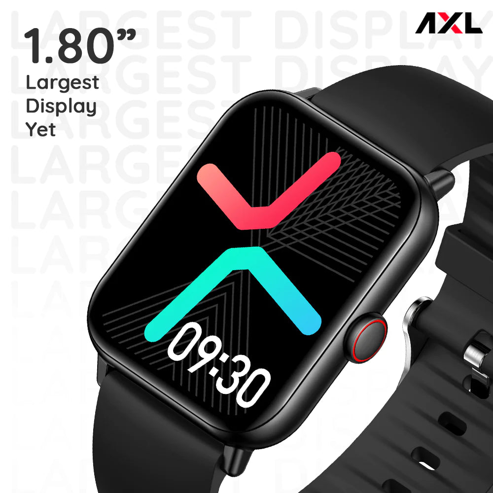 AXL Ranger BT Calling Full Touch Smart Watch with 1.80" HD Display, 7 Sports Modes | Call Notification | Up to 30 Days Battery Life