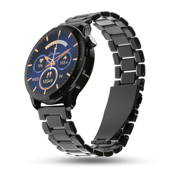 Amoled Display Luxury Metal Smartwatch