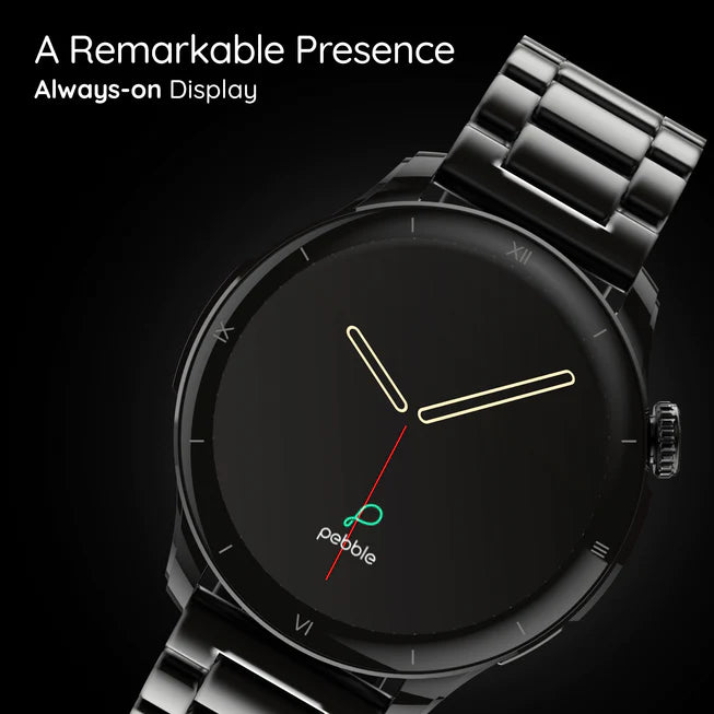 Amoled Display Luxury Metal Smartwatch