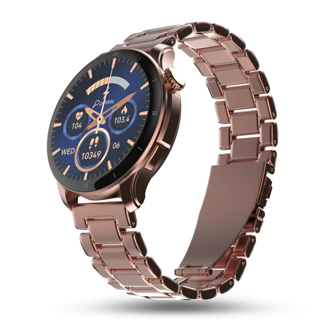Amoled Display Luxury Metal Smartwatch