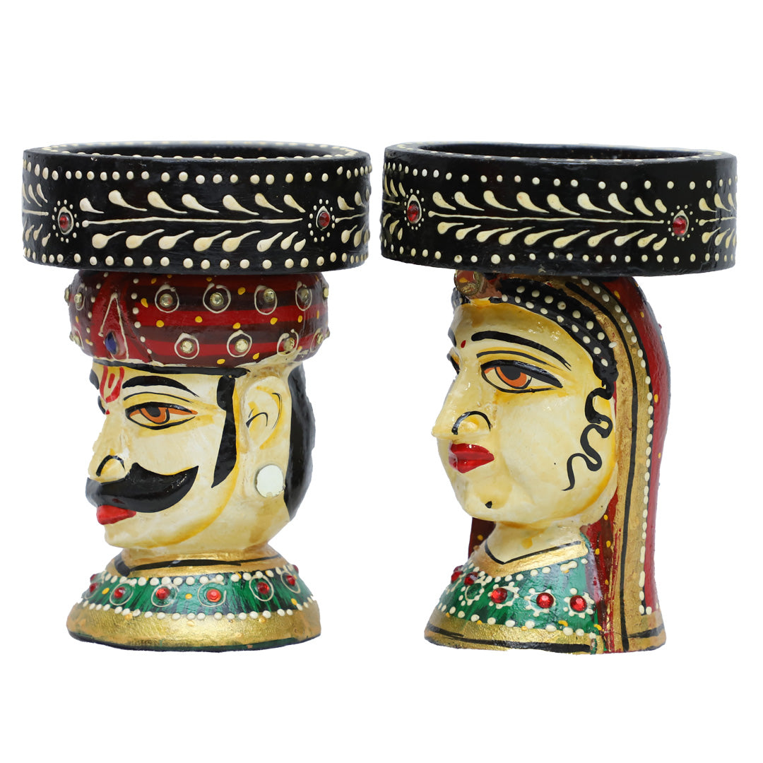 Wooden Kaka Kaki Candle Holder