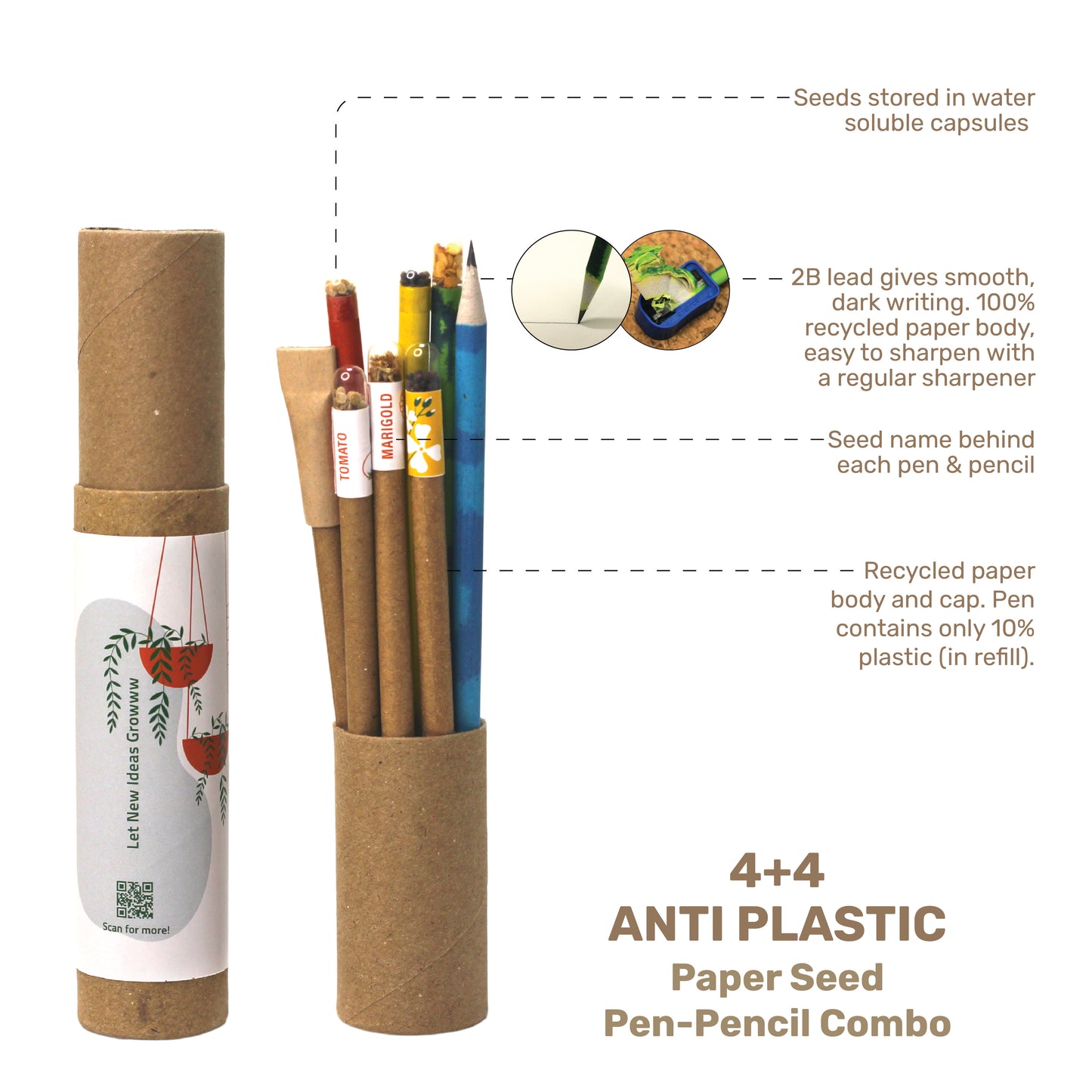 Paper Seed Pen Pencil Combo