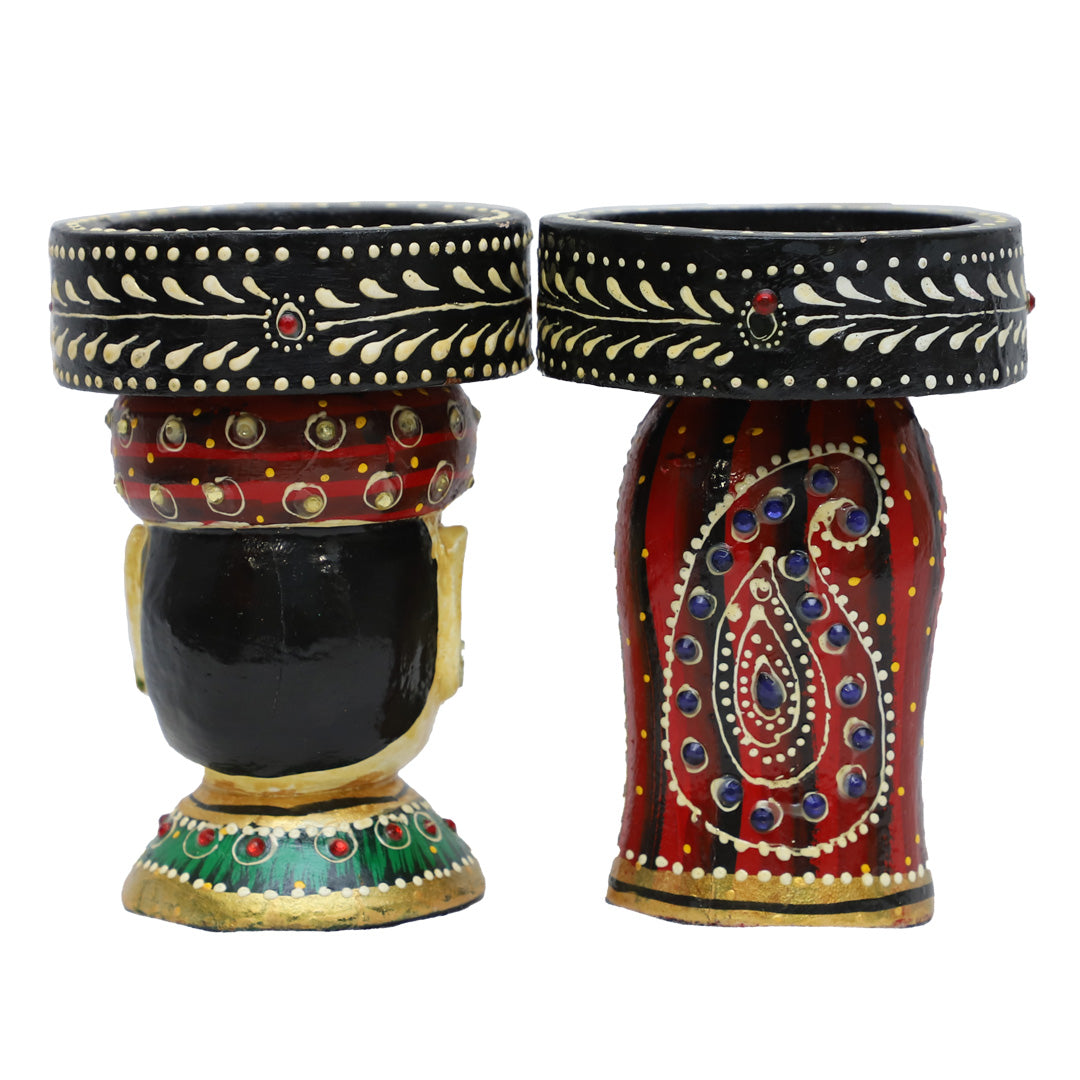 Wooden Kaka Kaki Candle Holder