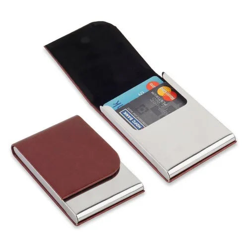 Vertical Brown Card Holder