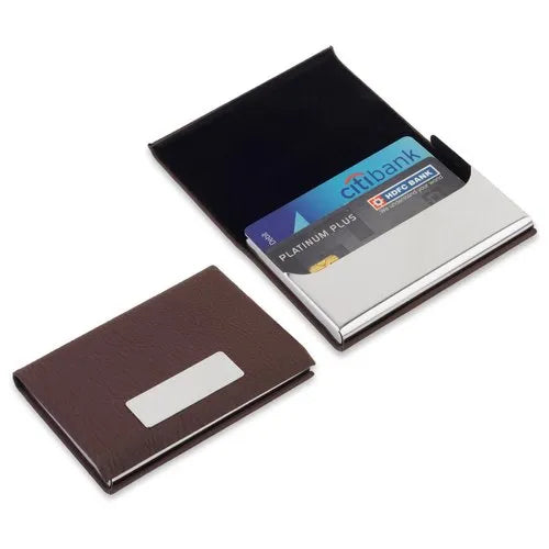 Vertical Brown Card Holder