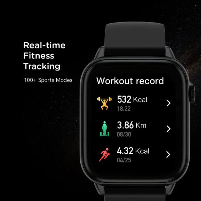 High-Res Curved Display, Ultra-Thin Dial Smartwatch