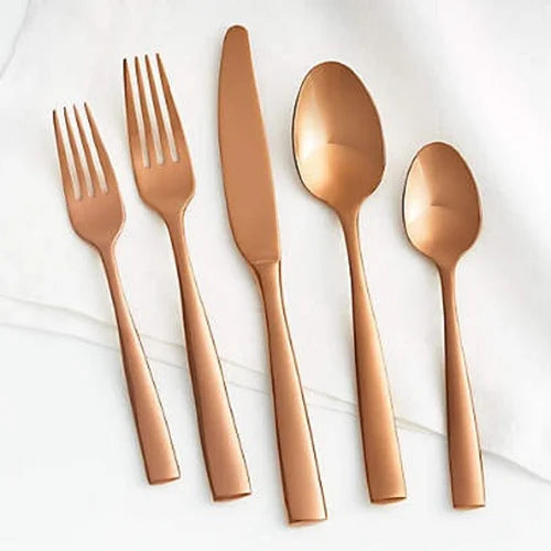 Copper finish spoon