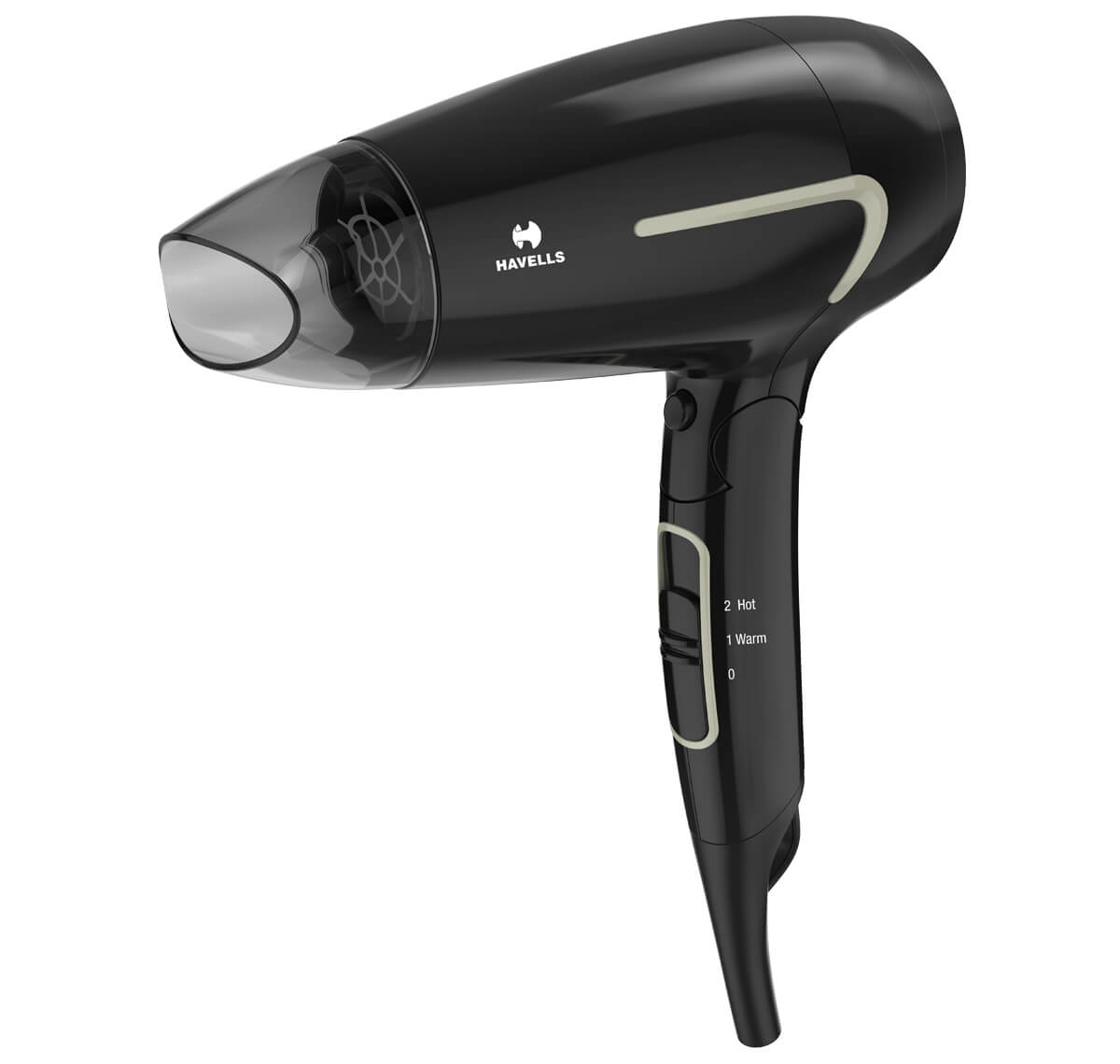 Unisex Cool Shot & Foldable Hair Dryer (Black)