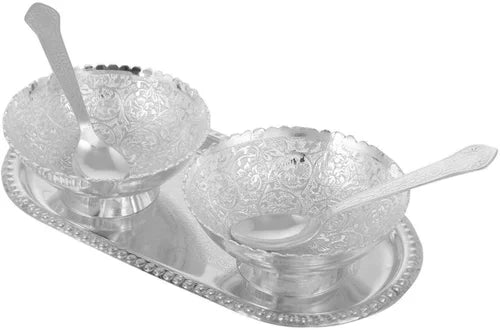 Designer Silver Plated Bowl Set