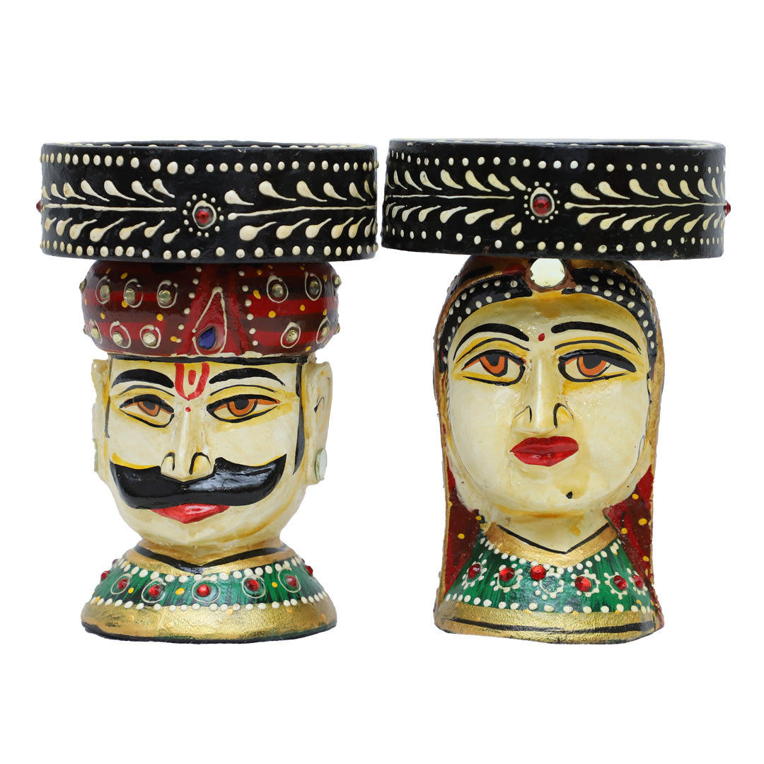 Wooden Kaka Kaki Candle Holder