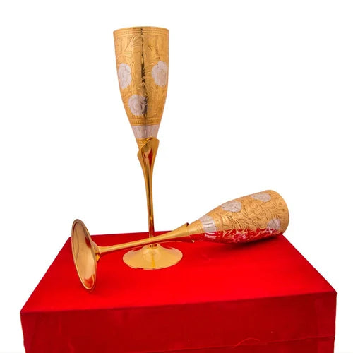 Gold Plated Glass Set