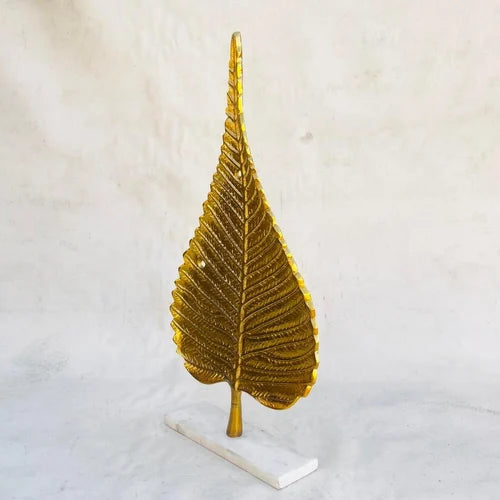 Golden Leaf Sculpture