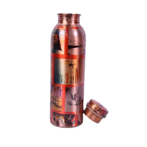 Printed Copper Water Bottles