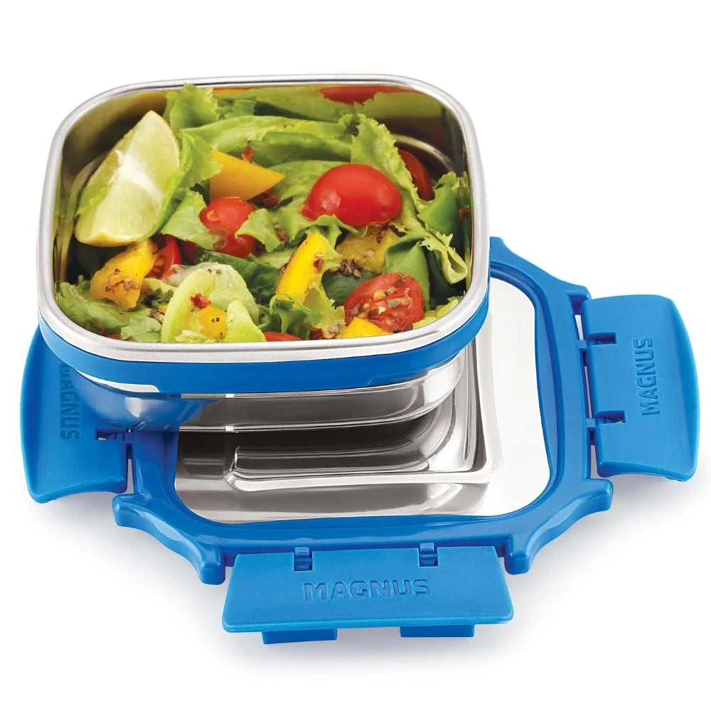 2 Airtight & Leakproof Lunch Box with Bag, 600 ml